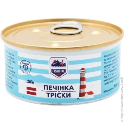 Рибная консерва Fish Time Печень трески 180 г
