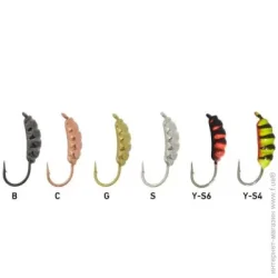 Крючок для рыбалки Fishing Roi Мормышка вольфрамовая Опарыш с ушком, 2,5MM 0,25GR COPPER