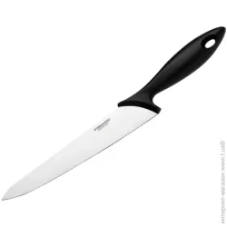 Кухонный нож универсальный Fiskars — нержавеющая сталь « Кухонный нож Essential универсальный 21 см Black (1023776) »