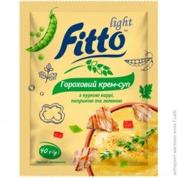 Fitto Light Крем-суп Гороховый курицей карри паприкой и зеленью 40 г 40 г
