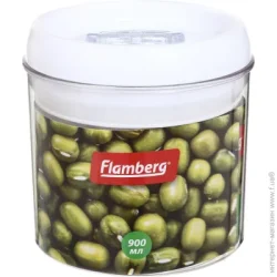 Емкость Flamberg Банка для сыпучих Intra Round XL 1000 мл
