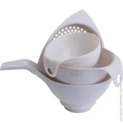 Flamberg Набір лійок Simple 4 шт, 210х135х135 мм крем