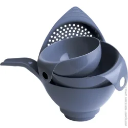 Flamberg Набір лійок Simple 4 шт. 210х135х135 мм сірий