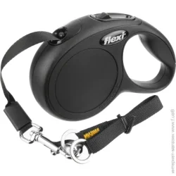 Flexi Поводок-рулетка Classic XS черный до 12 кг 3 м