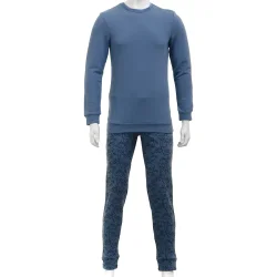 Мужская пижама Flis Clothes Костюм домашний мужской Динозавры р. S серый