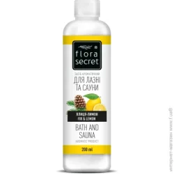 Жидкость для аромадиффузора Flora Secret Средство ароматичний для лазні та сауни Ялиця і лимон 250 мл