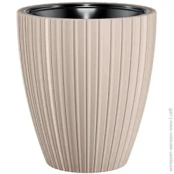 Form-Plastic Горщик для квітів пластик Міка-30 круглий бежевий 5,5 л