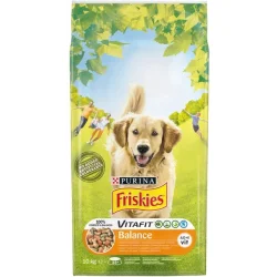 Сухой корм Friskies Корм для взрослых собак для всех пород с курицей и овощами 10 кг