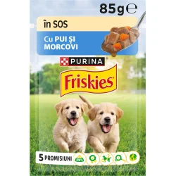 Вологий корм Friskies Корм вологий Purina Junior курка та морква у підливці 85 г