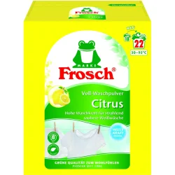 Стиральный порошок для белых вещей Frosch Цитрус 1450 г (4001499960260)