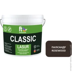 Ft Professional Захисний засіб CLASSIC LASUR палісандр шовковистий мат 10 л