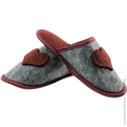 Домашні капці Fx Shoes Тапки домашні з фетру р. 36-37 сірий арт.2004