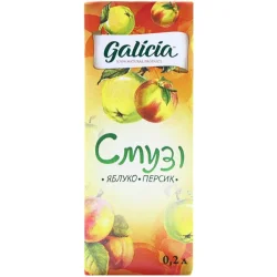 Galicia Яблуко-персик 200 мл з м'якоттю (4820151002250)