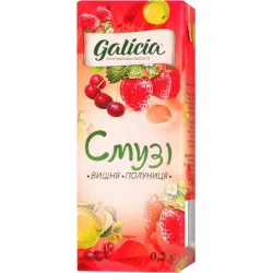 Galicia Вишня-полуниця 200 мл з м'якоттю (4820151002212)