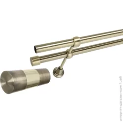 Gardinia Готовый карниз Ally Конус двойной d16/16 мм 240 см античная латунь