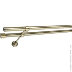 Gardinia Карниз Ally двойной наборной d19/19 мм 240 см античная латунь