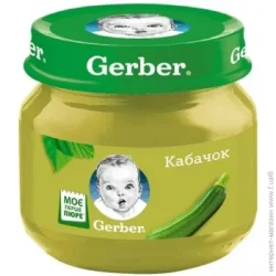 Пюре овощное Gerber с 6 месяцев Кабачок 80 г (7613287348036)