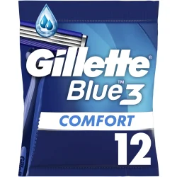 Gillette BLUE3 Комфорт Бритви одноразові 9+ 3шт (7702018490622)
