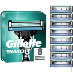 Картриджи для бритв Gillette Сменный картридж Mach 3 8 шт.