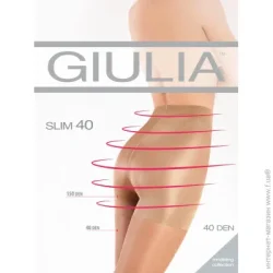 Giulia Колготки женские Слим р. 2 40 den капучино 1 пар