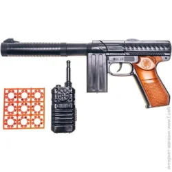 Пистолет Golden Gun Автомат "M60" с пистонами и рацией (253)