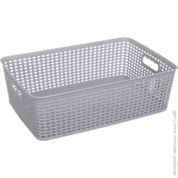 Gondol Plastic Корзина для хранения G461 KANGAROO-Maxi серый 270x405x130 мм