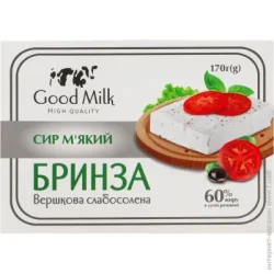 Good Milk Сыр мягкий "Брынза сливочная слабосоленая" 60% жира, 170г