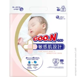 Одноразові Підгузки Goo.n Plus Розмір NB (до 5 кг) 76 шт (21000626)