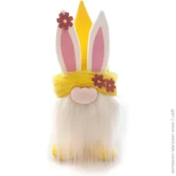 Gotoart Декорация пасхальная "Гном "Квітозар", жовтий, 23см