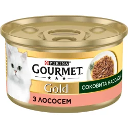 Консерва для котів Gold Соковита насолода з лососем 24 шт. 85 г