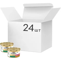 Консерва для котів Gold Подвійне задоволення з кроликом та печінкою 24 шт. 85 г