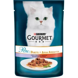 Корм Gourmet міні філе в підливі з яловичиною та качкою 85 г