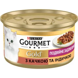 Корм Purina Gold кусочки з качкою та індичкою 85 г 12032394