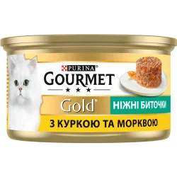Корм Purina Gold ніжні биточки з куркою і морквою 85 г