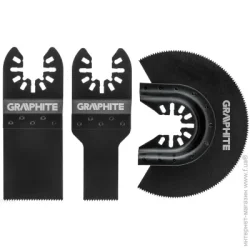 Graphite Набор полотен для мультиинтструмента по дереву 3шт. 56h070