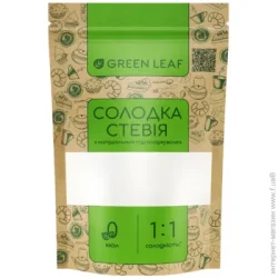 Цукор Green Leaf Солодка стевія (пакет в/у) 300г х 8 шт. (4820236270017)