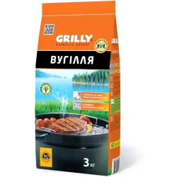 Средство для розжига Grilly Уголь древесный 3 кг
