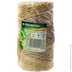 Gruntek Шпагат джутовий для білизни 2 мм 60 м Крафт 0,095 кг