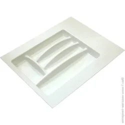 Подставка для кухонных приборов Hafele Лоток для столовых приборов 50x40 см белый 556.46.704 пластик