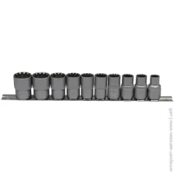 Haisser Набір головок SPLINE 1/2" 10 шт. 117791