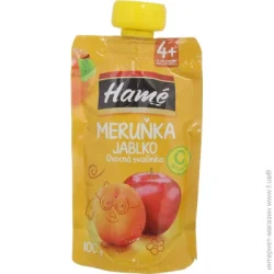 Пюре фруктове Hame з 4 місяців Яблуко-абрикос 100 г пауч (8595139797522)