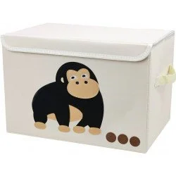 Коробка Handy Home Короб складной с крышкой "Обезьяна" 48x30x30см 48x30x30см, Разноцветный (CH15)