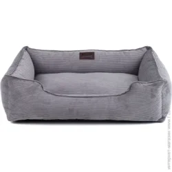 Harley & Cho Лежак Dreamer M Gray velvet серый