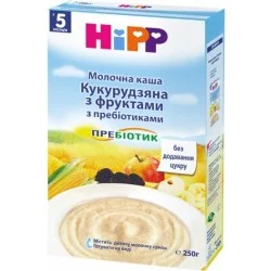 Каша Hipp Молочна Кукурудзяна з Фруктами та Пребіотиками 250 г (2953)