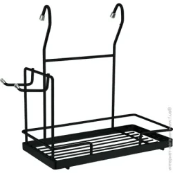 Homax Полка на рейлинг YJ-G211 BL 325x286x162 мм для миксера черный