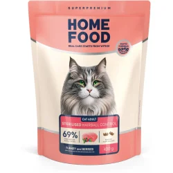 Корм сухой для стерилизованных котов Индейка и ягоды Hairball control For sterilised/neutered 400 г