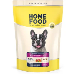 Корм для собак Home Food Корм сухий для дорослих собак малих та середніх порід Телятина з овочами та духмяними травами Hypoallergenic 1,6