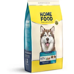 Сухой корм Home Food Корм сухой для взрослых собак крупных пород Форель и рис Hypoallergenic 3 кг