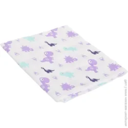 Пеленки Homeline Пеленка Home Line Динозаврики 90х110 см фиолетовый 155972