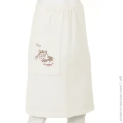 Рушник Homeline Спідниця для сауни з вишивкою XXL бежевий